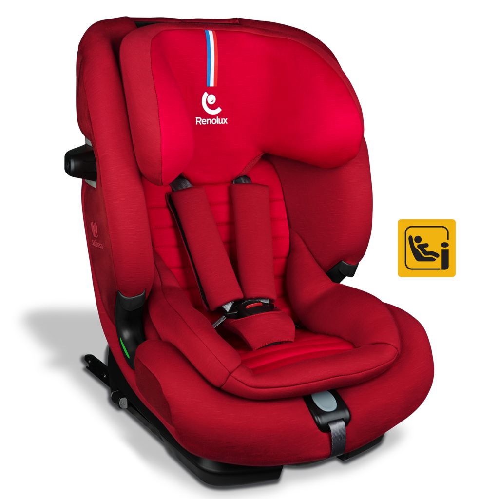 r129 i-size isofix car seat adjustable from 15 months to 12 years Softness red
