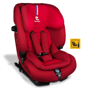 r129 i-size isofix car seat adjustable from 15 months to 12 years Softness red